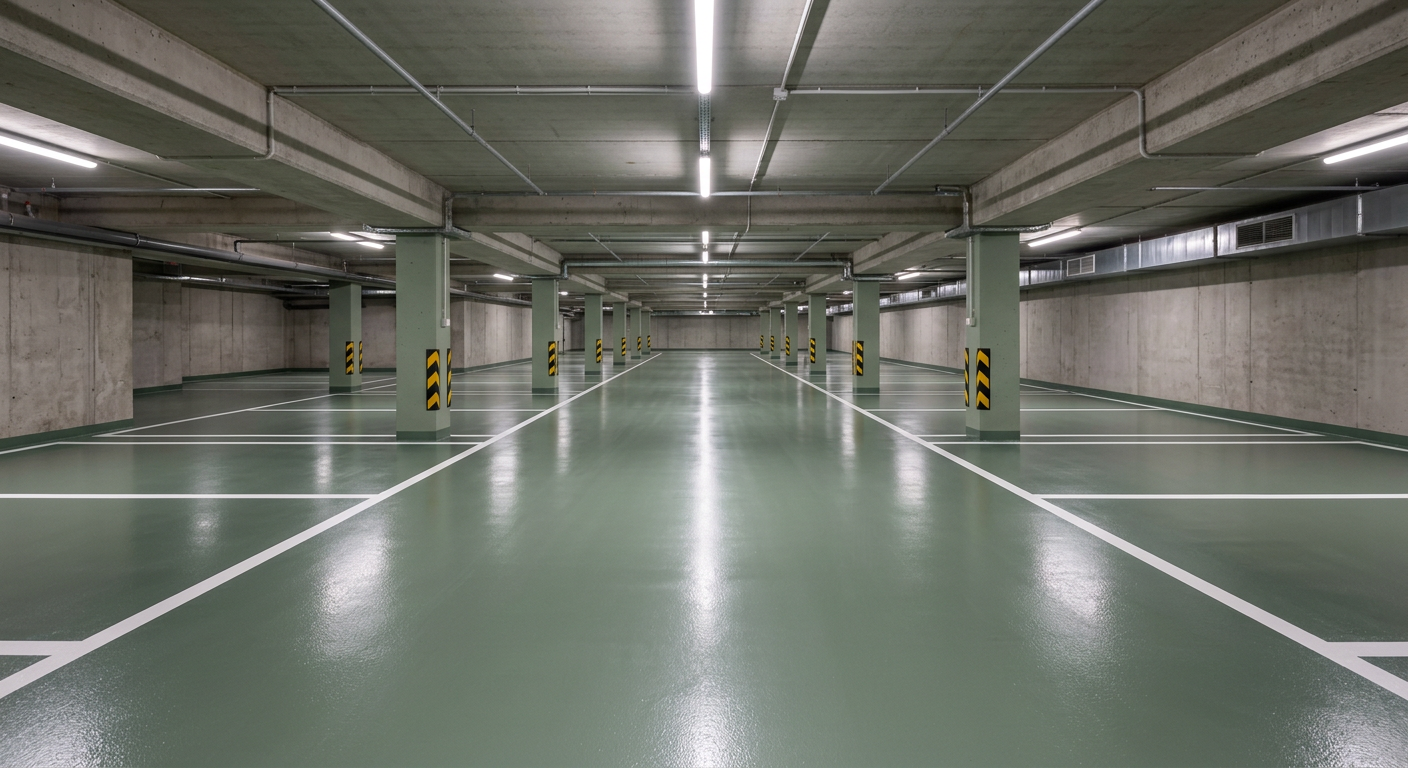 Epoxy basement parkir